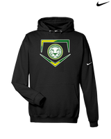Roselle Catholic HS Baseball Plate - Nike Club Fleece Hoodie