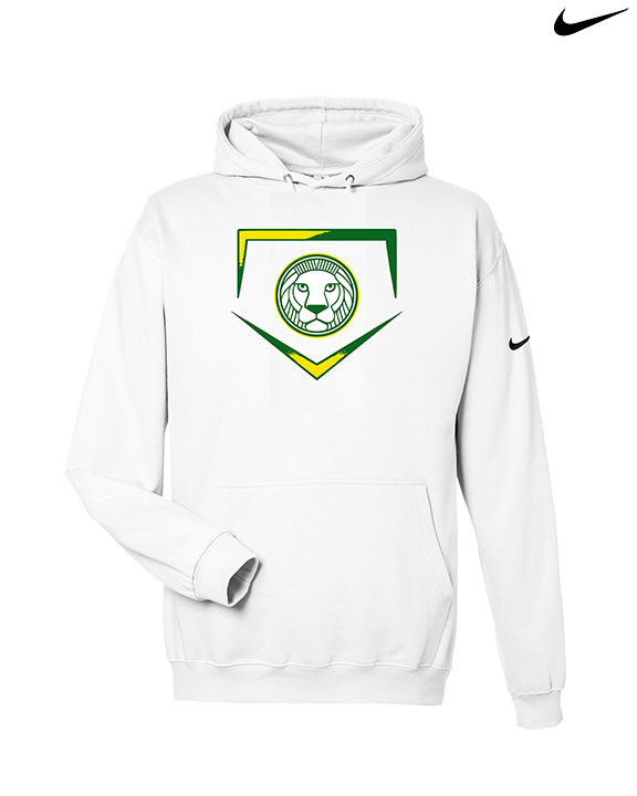 Roselle Catholic HS Baseball Plate - Nike Club Fleece Hoodie