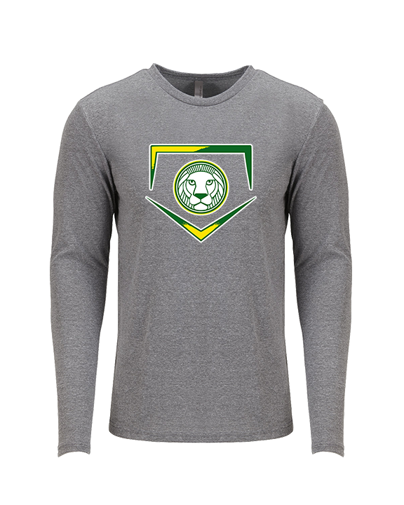 Roselle Catholic HS Baseball Plate - Tri-Blend Long Sleeve