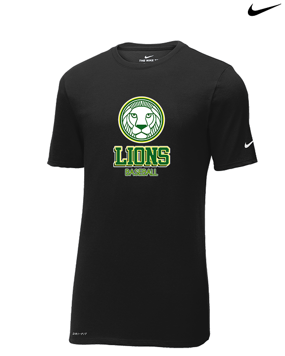 Roselle Catholic HS Baseball Shadow - Mens Nike Cotton Poly Tee