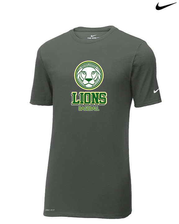Roselle Catholic HS Baseball Shadow - Mens Nike Cotton Poly Tee