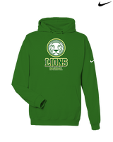 Roselle Catholic HS Baseball Shadow - Nike Club Fleece Hoodie