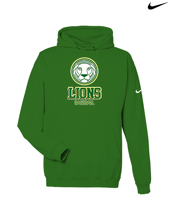 Roselle Catholic HS Baseball Shadow - Nike Club Fleece Hoodie