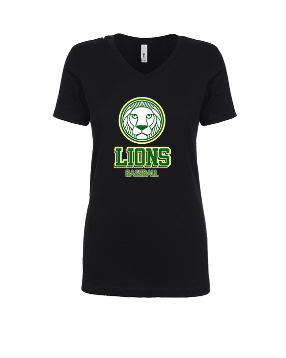Roselle Catholic HS Baseball Shadow - Womens Vneck