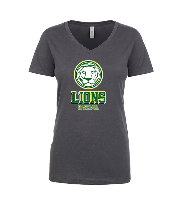 Roselle Catholic HS Baseball Shadow - Womens Vneck