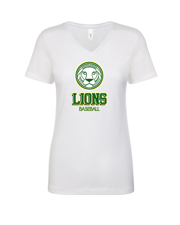 Roselle Catholic HS Baseball Shadow - Womens Vneck