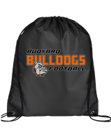Rudyard HS Football Bold - Drawstring Bag