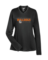 Rudyard HS Football Bold - Womens Performance Longsleeve