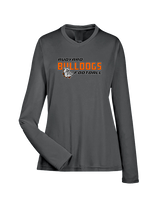 Rudyard HS Football Bold - Womens Performance Longsleeve
