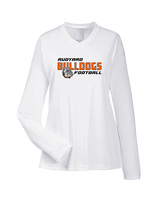 Rudyard HS Football Bold - Womens Performance Longsleeve