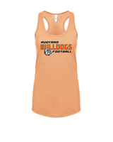 Rudyard HS Football Bold - Womens Tank Top