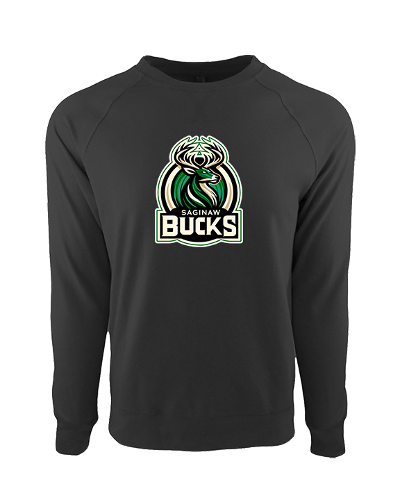 Saginaw Bucks Basketball Logo - Crewneck Sweatshirt