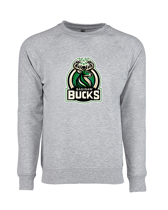 Saginaw Bucks Basketball Logo - Crewneck Sweatshirt
