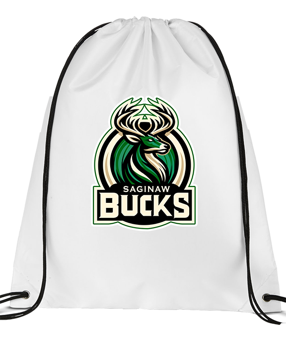 Saginaw Bucks Basketball Logo - Drawstring Bag