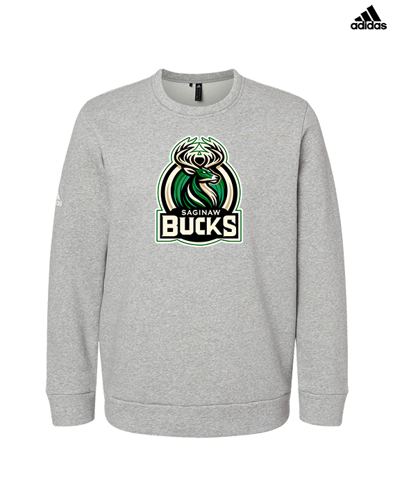Saginaw Bucks Basketball Logo - Mens Adidas Crewneck