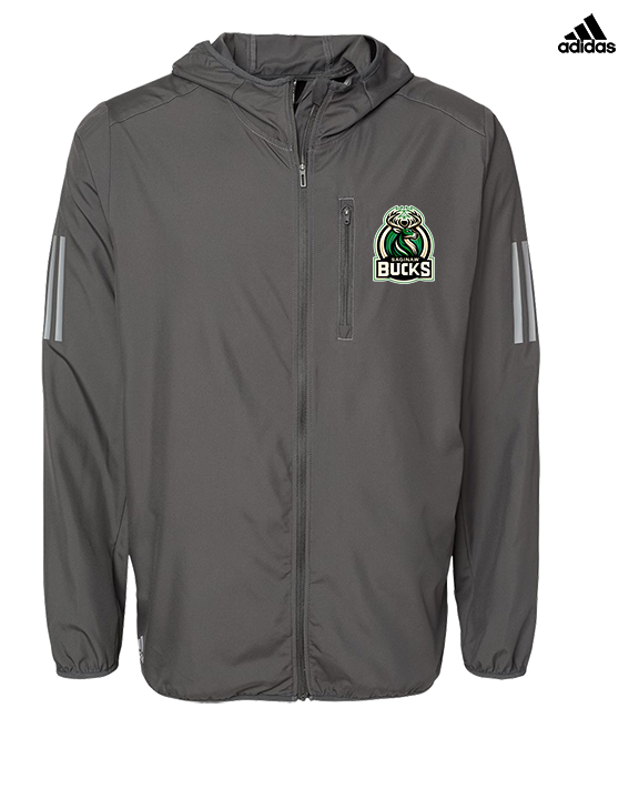 Saginaw Bucks Basketball Logo - Mens Adidas Full Zip Jacket