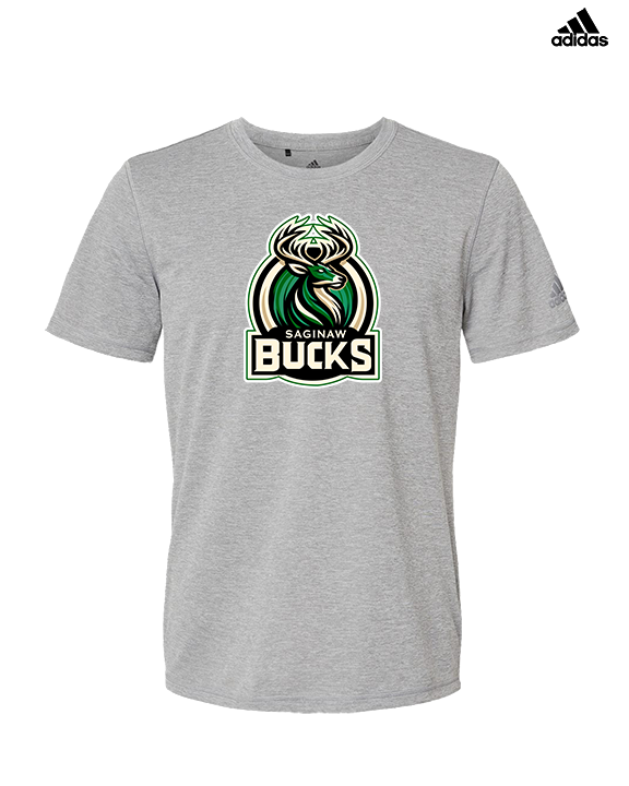Saginaw Bucks Basketball Logo - Mens Adidas Performance Shirt