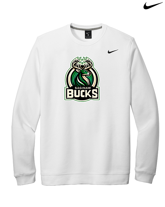 Saginaw Bucks Basketball Logo - Mens Nike Crewneck