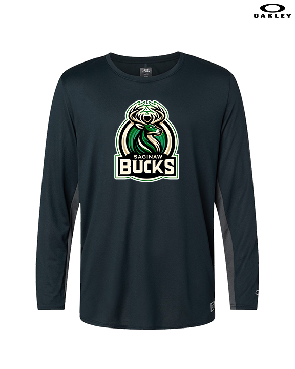 Saginaw Bucks Basketball Logo - Mens Oakley Longsleeve