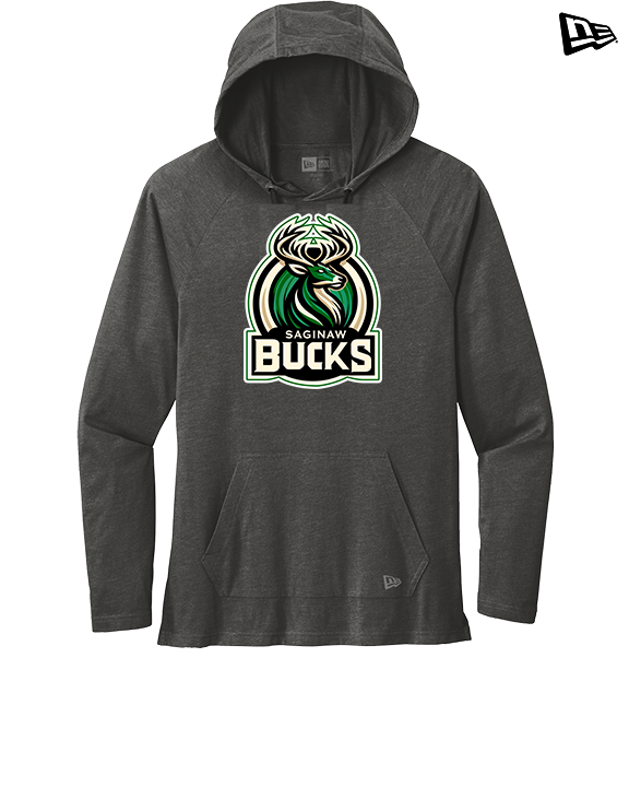 Saginaw Bucks Basketball Logo - New Era Tri-Blend Hoodie
