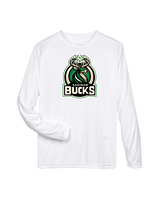 Saginaw Bucks Basketball Logo - Performance Longsleeve
