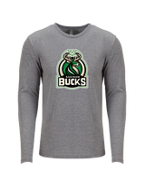 Saginaw Bucks Basketball Logo - Tri-Blend Long Sleeve