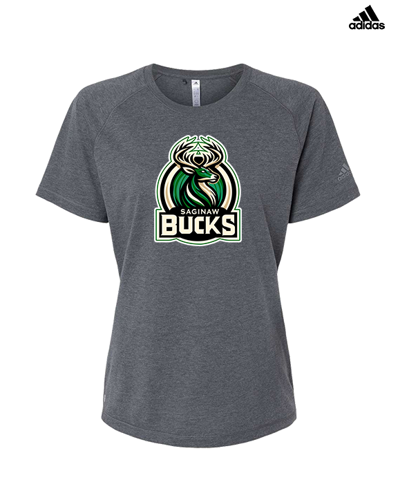 Saginaw Bucks Basketball Logo - Womens Adidas Performance Shirt