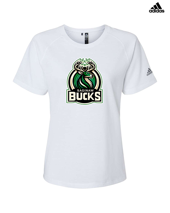 Saginaw Bucks Basketball Logo - Womens Adidas Performance Shirt