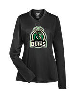 Saginaw Bucks Basketball Logo - Womens Performance Longsleeve