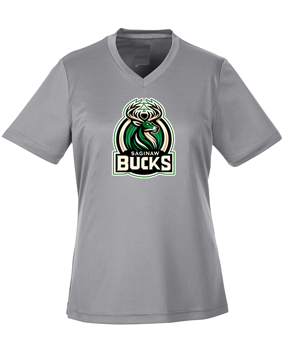 Saginaw Bucks Basketball Logo - Womens Performance Shirt
