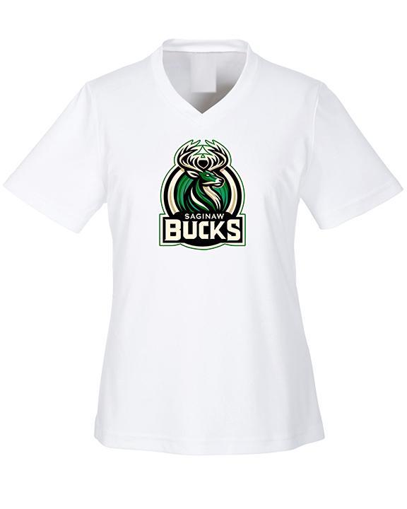 Saginaw Bucks Basketball Logo - Womens Performance Shirt