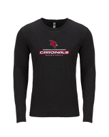 Saginaw Valley State University Basketball Basketball - Tri-Blend Long Sleeve