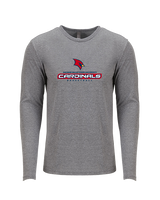 Saginaw Valley State University Basketball Basketball - Tri-Blend Long Sleeve