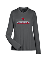 Saginaw Valley State University Football Football - Womens Performance Longsleeve