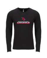 Saginaw Valley State University Soccer Cardinals - Tri-Blend Long Sleeve