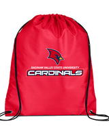 Saginaw Valley State University Softball Cardinals - Drawstring Bag