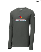 Saginaw Valley State University Softball Cardinals - Mens Nike Longsleeve