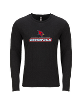 Saginaw Valley State University Softball Cardinals - Tri-Blend Long Sleeve