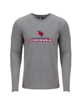 Saginaw Valley State University Softball Cardinals - Tri-Blend Long Sleeve