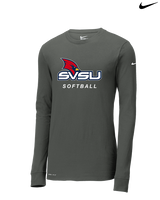 Saginaw Valley State University Softball SVSU - Mens Nike Longsleeve
