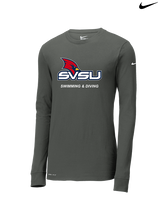 Saginaw Valley State University Swimming & Diving SVSU - Mens Nike Longsleeve