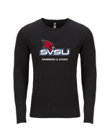 Saginaw Valley State University Swimming & Diving SVSU - Tri-Blend Long Sleeve