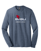 Saginaw Valley State University Swimming & Diving SVSU - Tri-Blend Long Sleeve