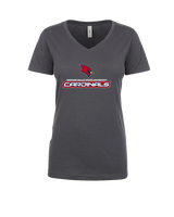 Saginaw Valley State University Volleyball Cardinals - Womens Vneck