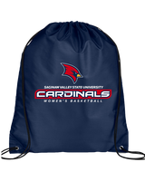 Saginaw Valley State University Womens Basketball Bball - Drawstring Bag