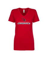 Saginaw Valley State University Womens Lacrosse Cardinals - Womens Vneck