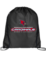 Saginaw Valley State University Womens Lacrosse Lacrosse - Drawstring Bag