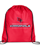 Saginaw Valley State University Womens Lacrosse Lacrosse - Drawstring Bag