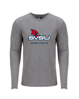 Saginaw Valley State University Womens Lacrosse SVSU - Tri-Blend Long Sleeve