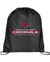 Saginaw Valley State University Womens Soccer Soccer - Drawstring Bag